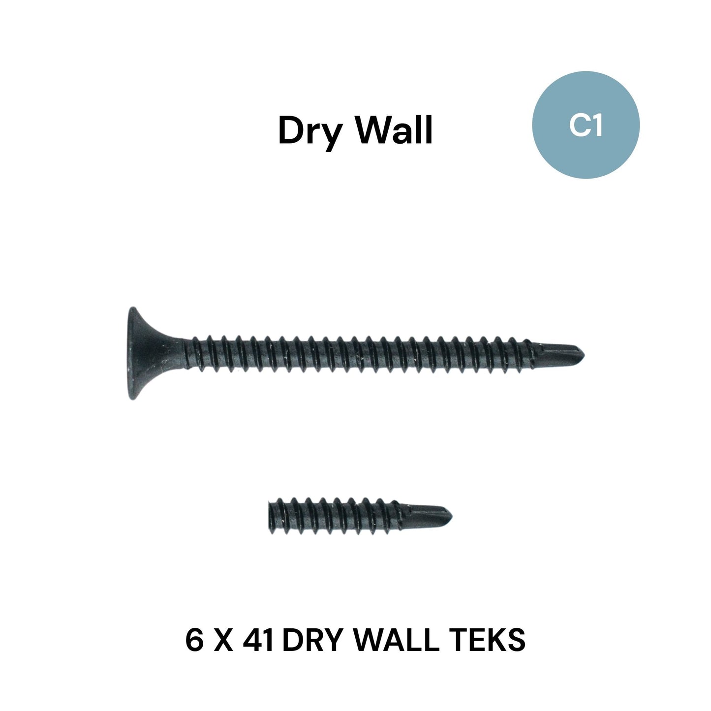 6 x 41mm Dry Wall Teks Class 1