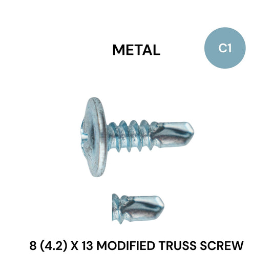 8 (4.2) X 13mm Modified Truss Screws Class 1