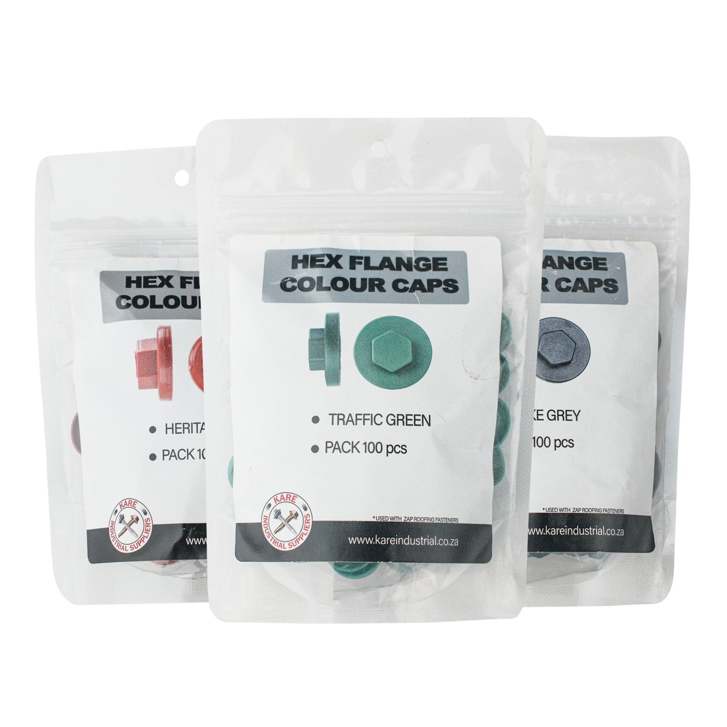 Hex Colour Caps Pouches